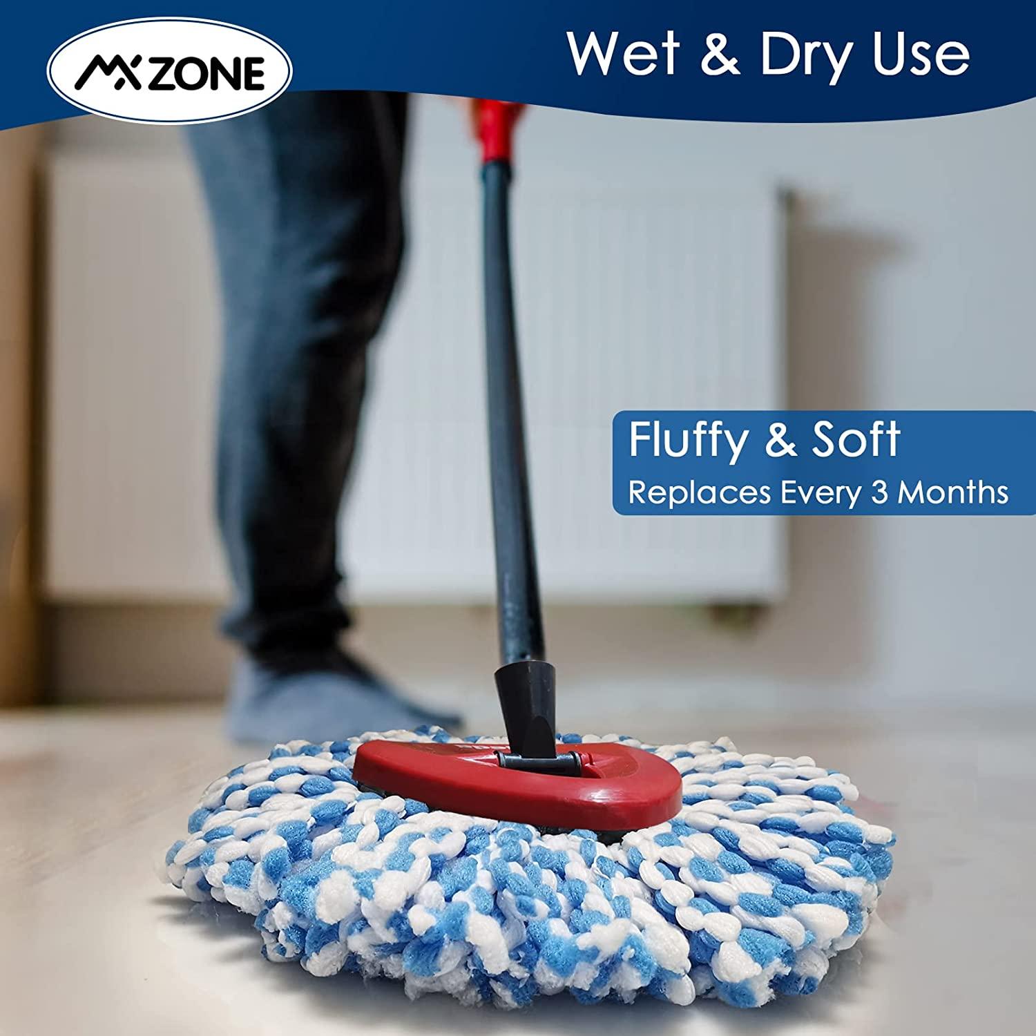 MXZONE Spin Mop Replace Head for Spinning EasyWring Rinse Clean Mop