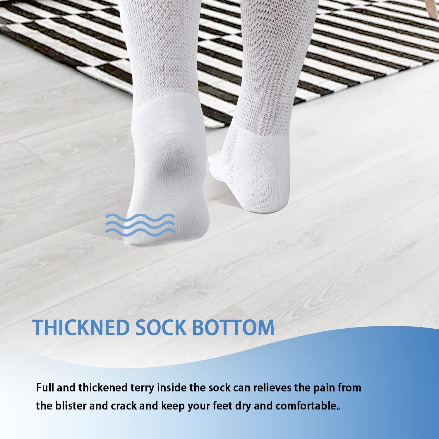 Fibye Extra Wide Socks for Swollen Feet 2022 Updated 2 Pairs Diabetic