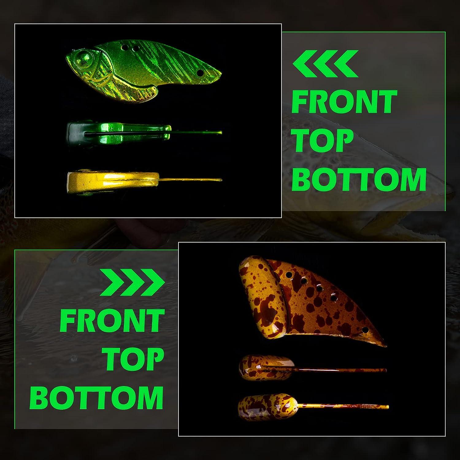 12Pcs Winter Ice Fishing Lure ice jigs for Crappie Bass Panfish