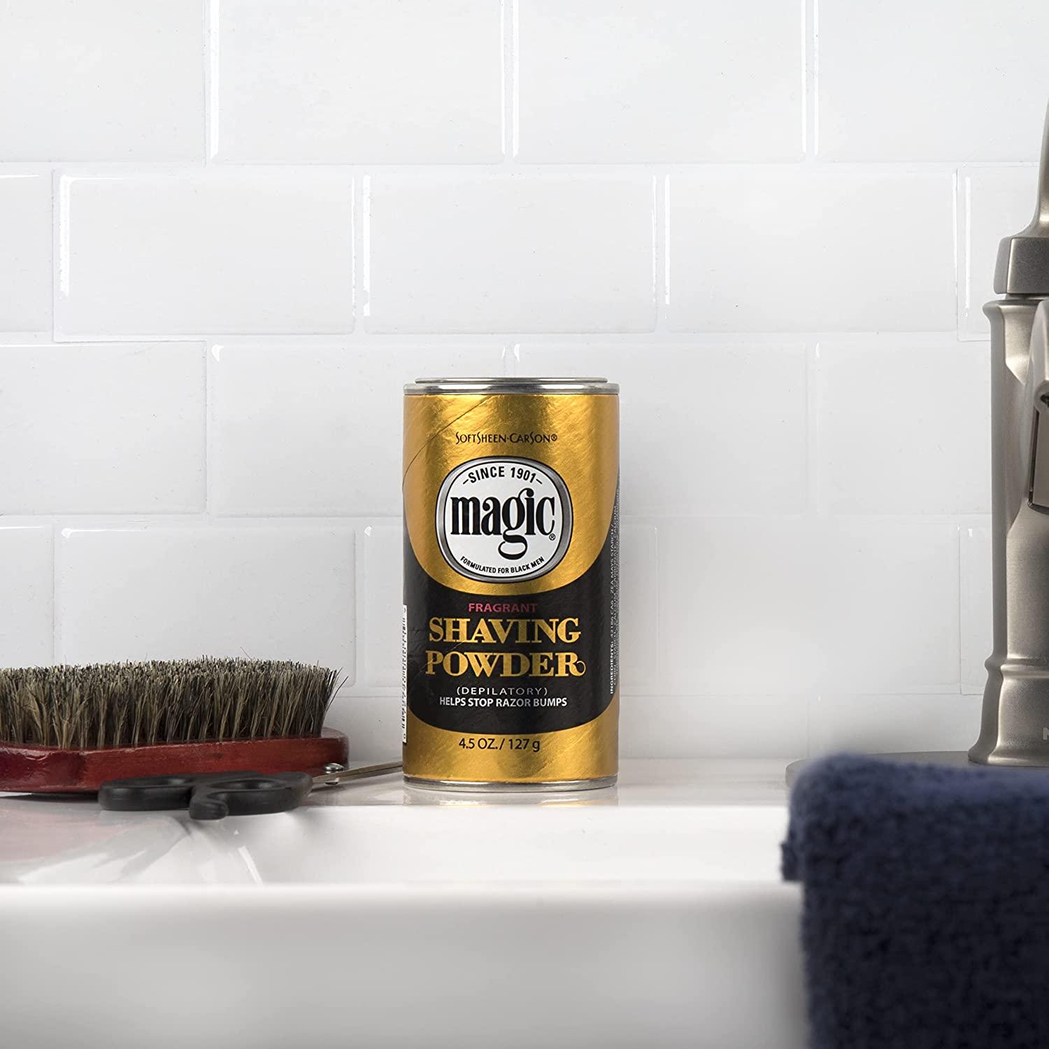 Magic Shave Shaving Powder Gold 5 oz Pack of 3 Smooth & Effective Shave