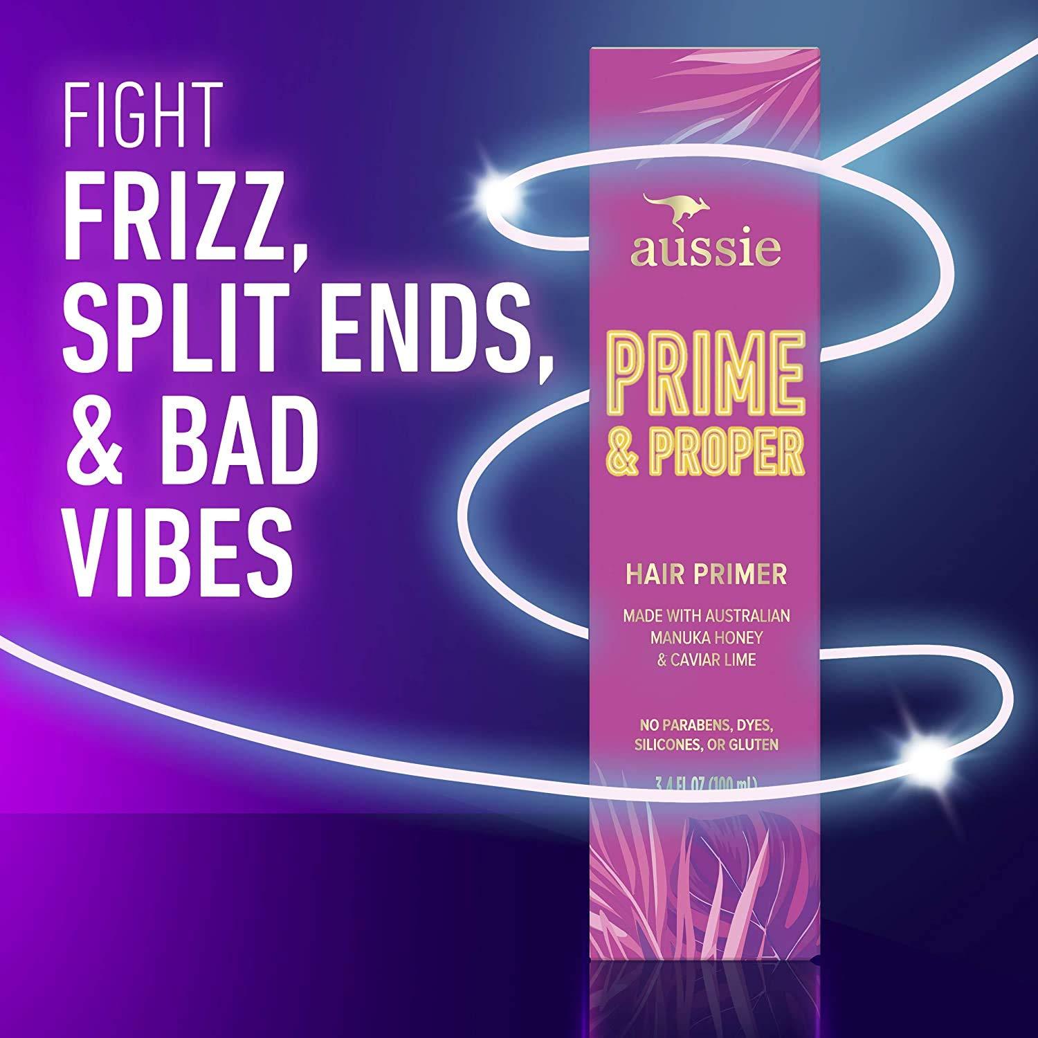 Aussie Prime & Proper Hair Primer Treatment, Heat Protectant Spray