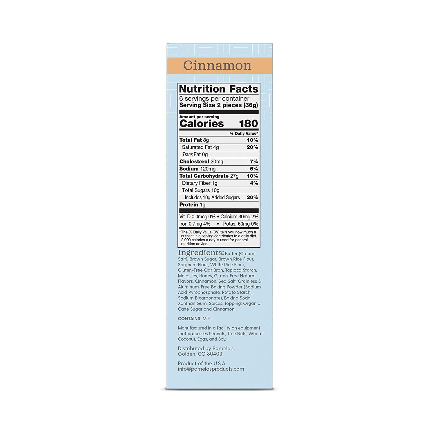 Pamela's Products Gluten Free Graham Crackers, Cinnamon, 7.5 Ounce