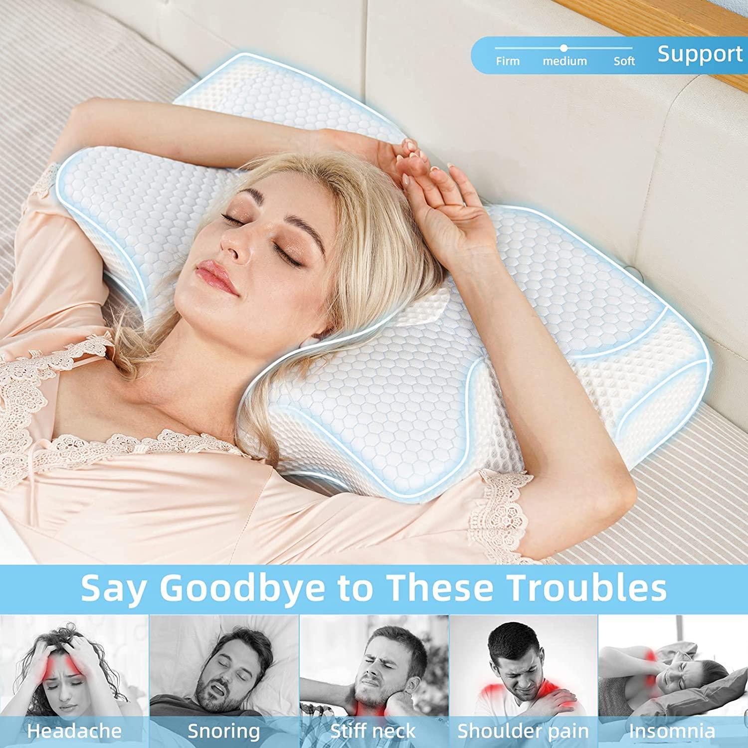 Pillows for Sleeping - XTX Memory Foam Pillow, Cervical Pillow for