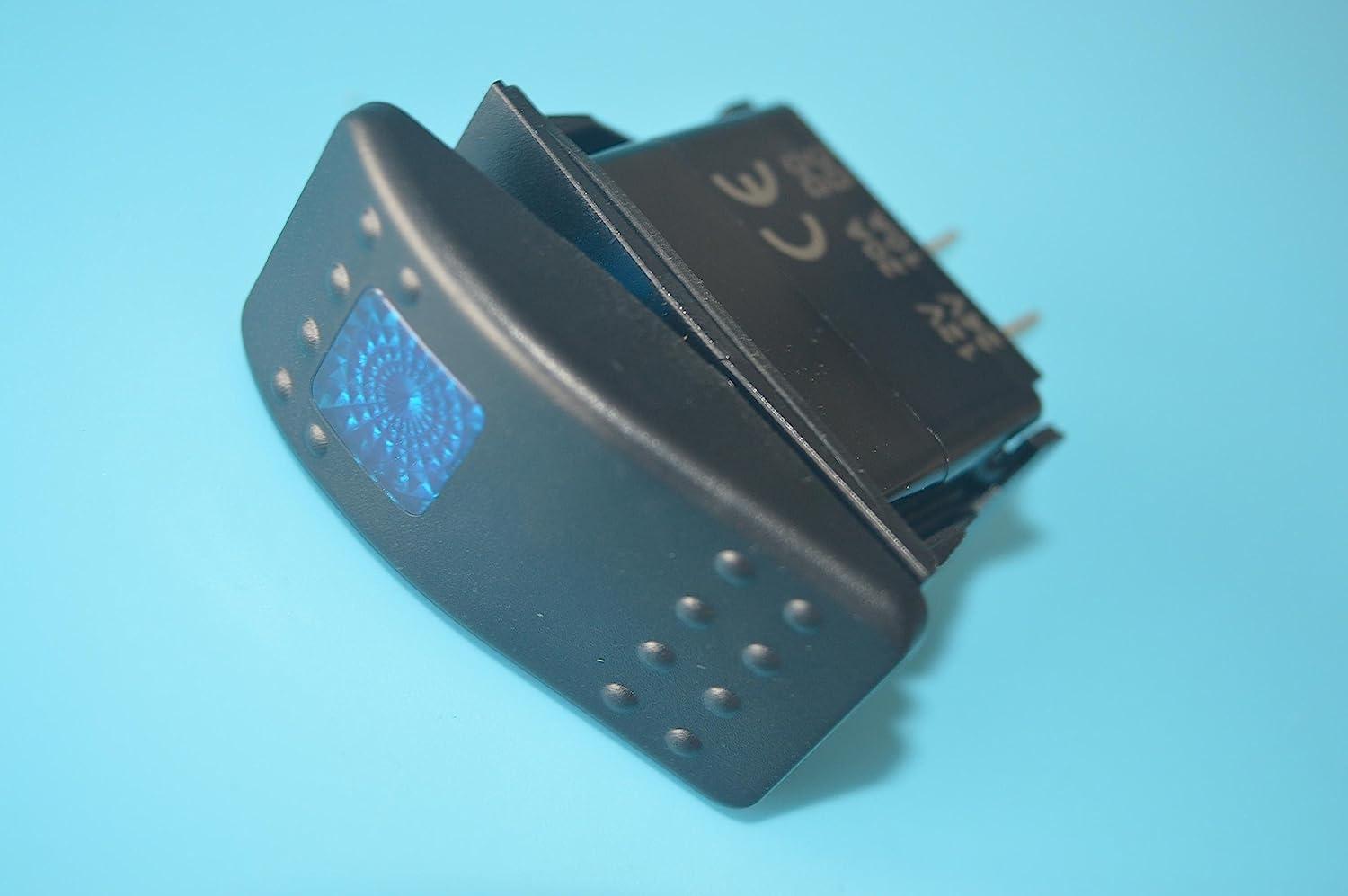 Amarine Made 12v 20 Amp Waterproof Blue LED Boat Rocker Switch | Buy ...