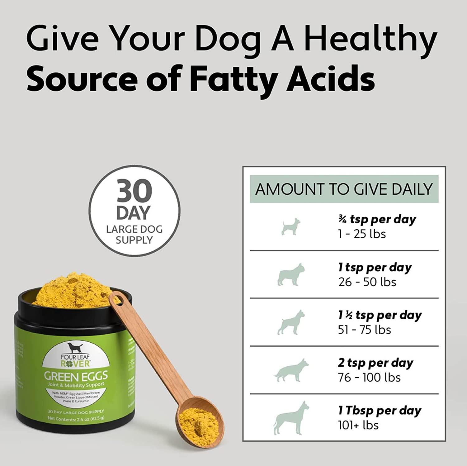 FOUR LEAF ROVER Green Eggs Joint & Mobility Support for Dogs - Vet ...