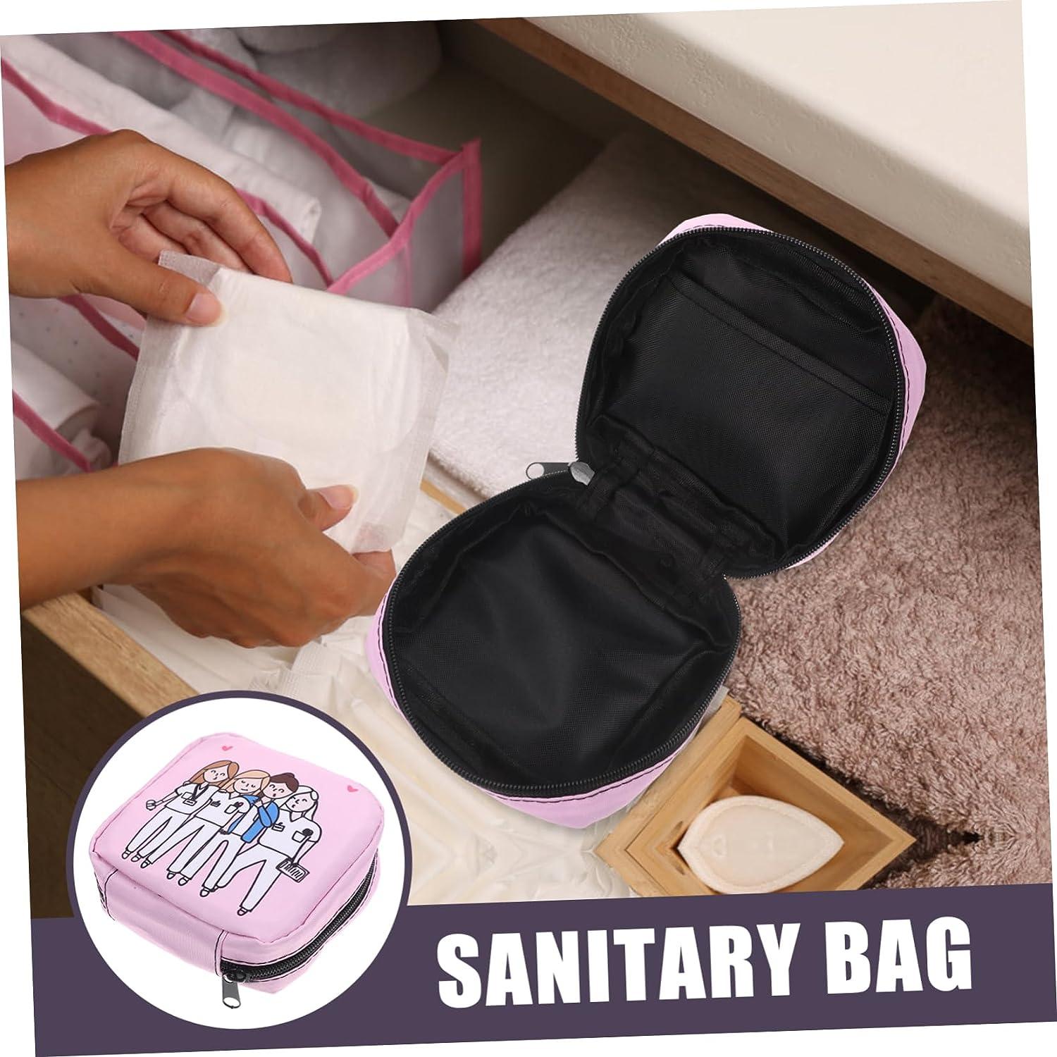Healifty 5pcs Aunt's Towel Storage Bag Cosmetic Organizer Bag Cosmetic  Containers Small Bag Organizer Feminine Product Organizer Tampons Collect  Bags Purse Organizer Pouches Nursing Pad Bag
