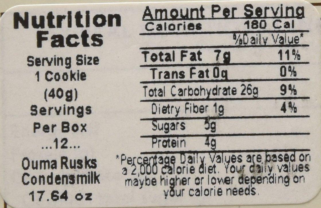 Ouma Condensed Milk Rusks (2 Pack) 1.1 Pound (Pack of 2)