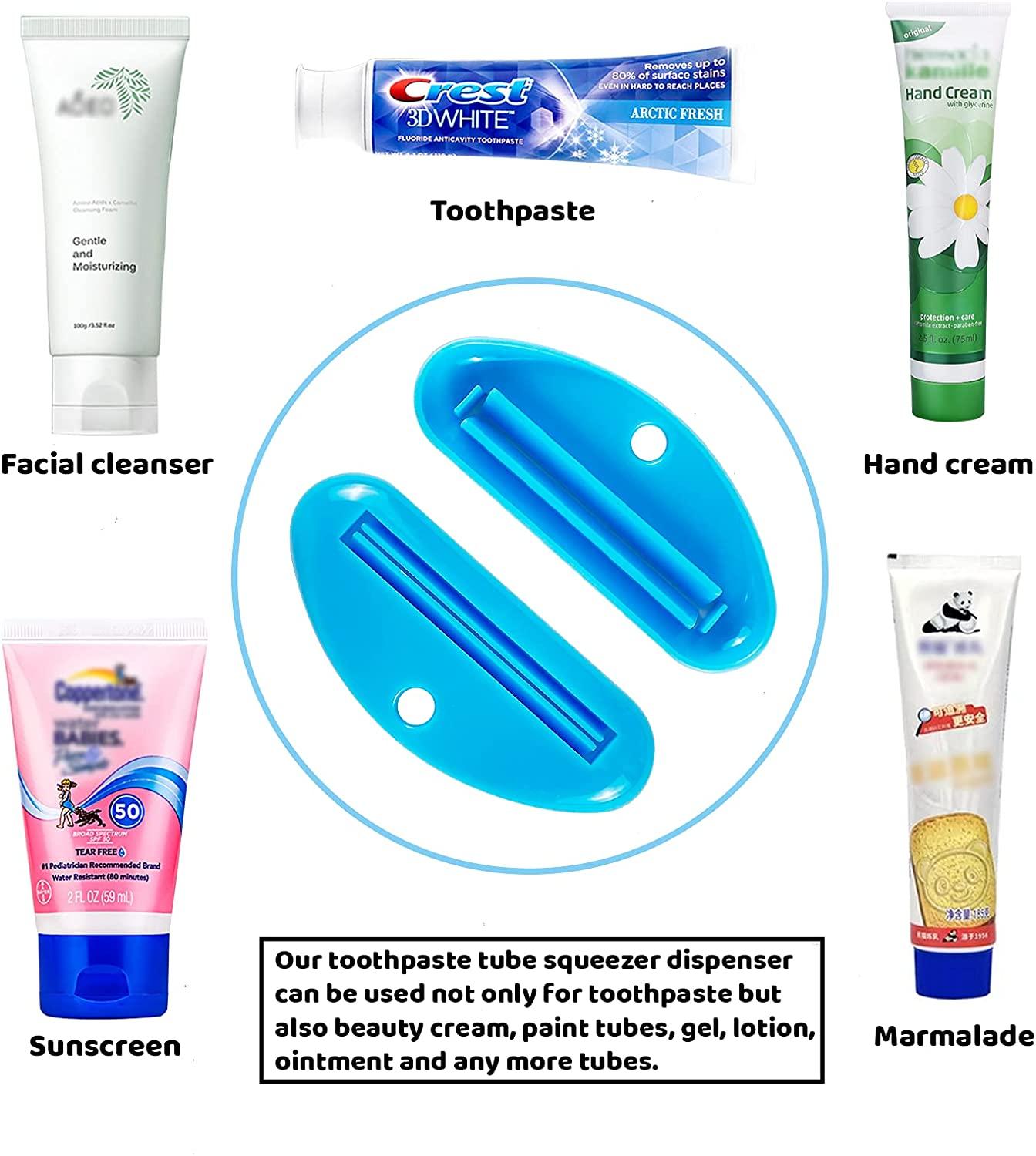 LOKiVE Toothpaste Tube Squeezer Dispenser Set of 9 Plastic Squeezer