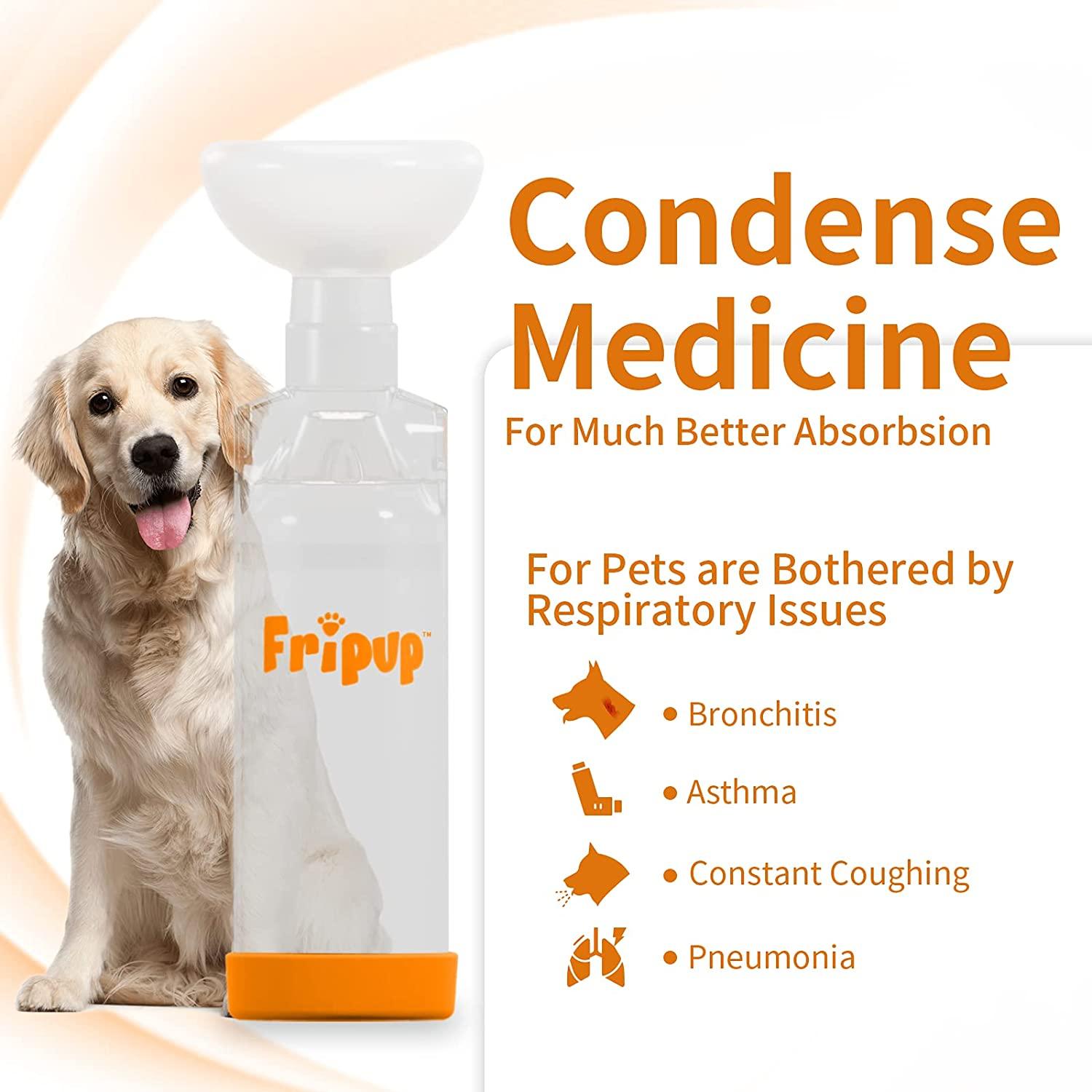 FriPuP Aerosol Chamber Inhaler Spacer for Dogs with LowResistance