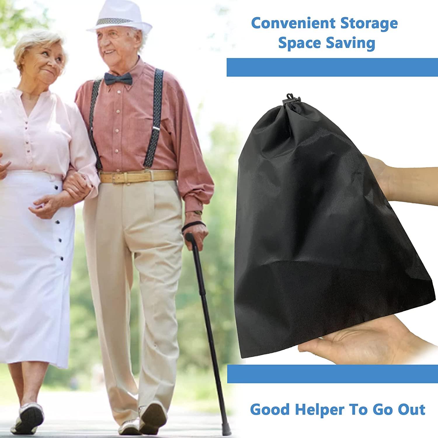 Folding Cane Storage Bag Walking Stick Pouch for Elderly & Disabled