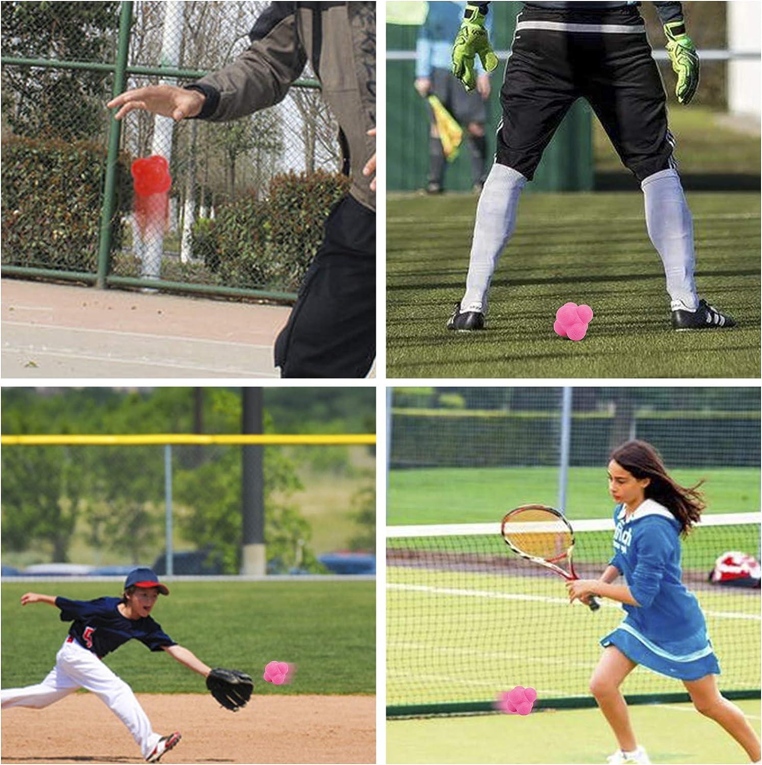 Yaegoo 6 PCS Reaction Balls Rubber Reaction Bounce Balls for HandEye