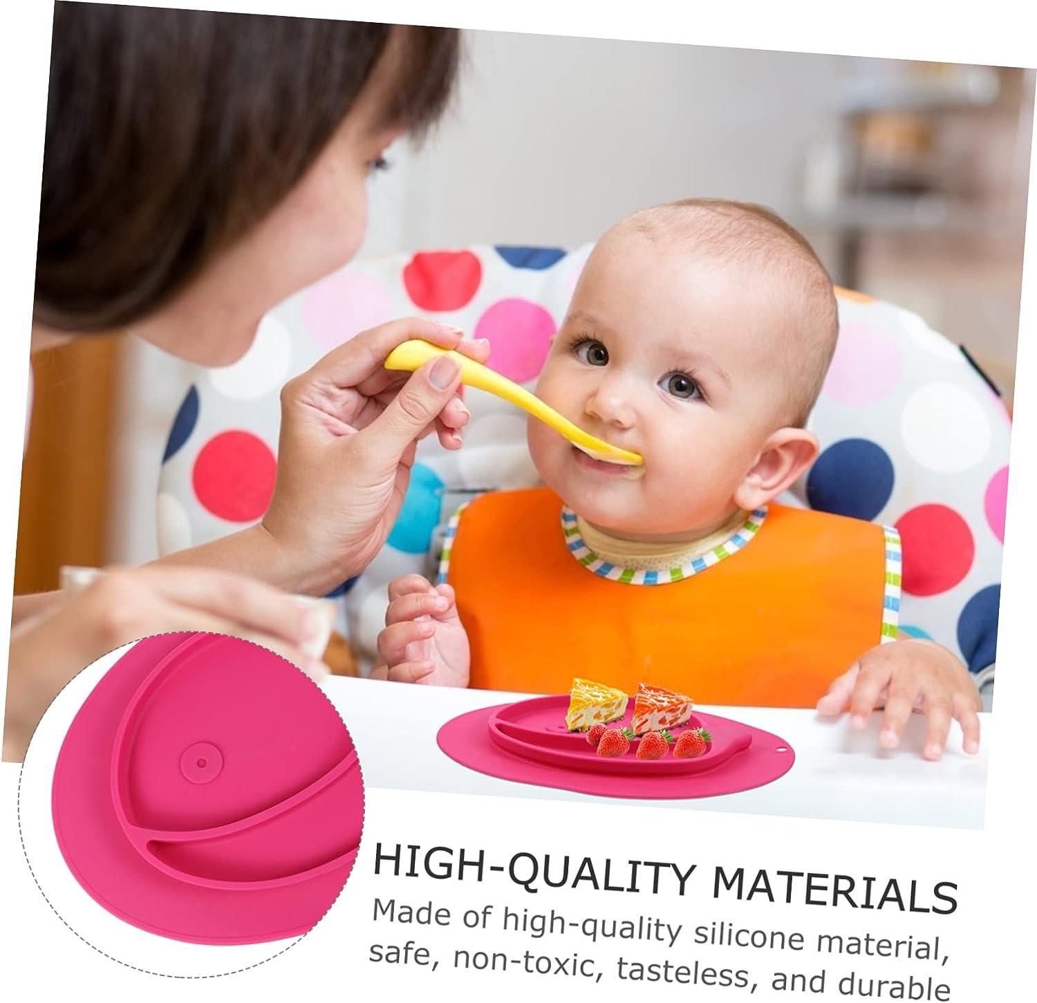 TOYANDONA Silicone Whale Plate Silicone Suction Bowl Baby Food
