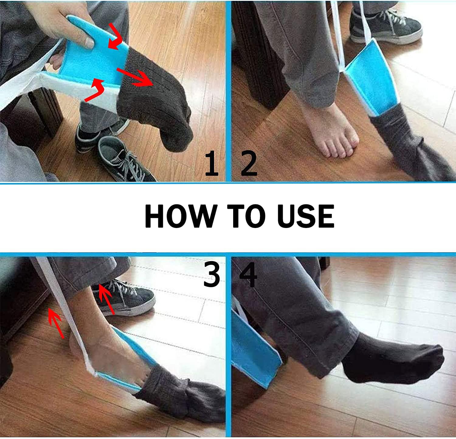 Sock Aide Device for Seniors, Sock Helper Easy On Easy Off, Sock Assist ...