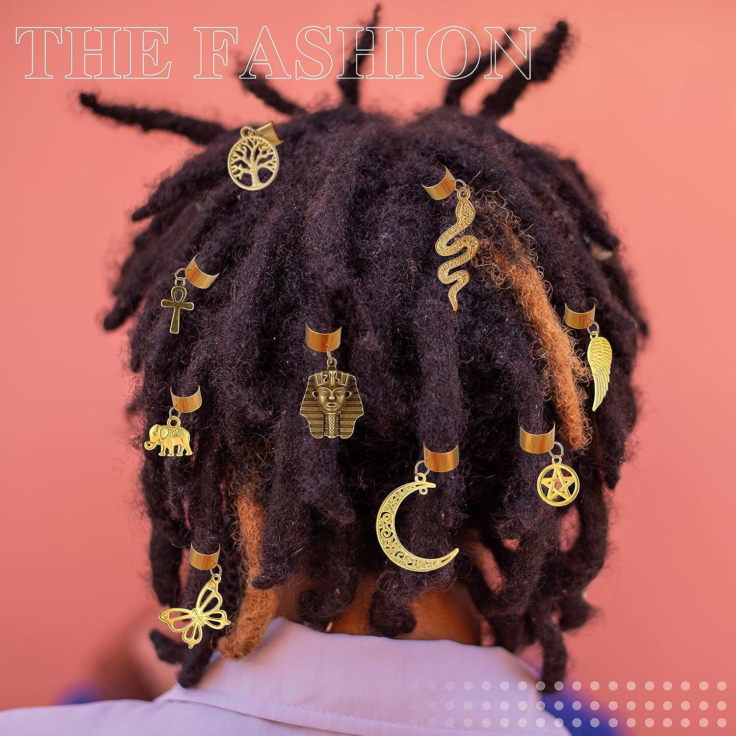 40 Pcs Hair Clips for Braids Locs Hair Jewelry Braids Hair Clips Gold