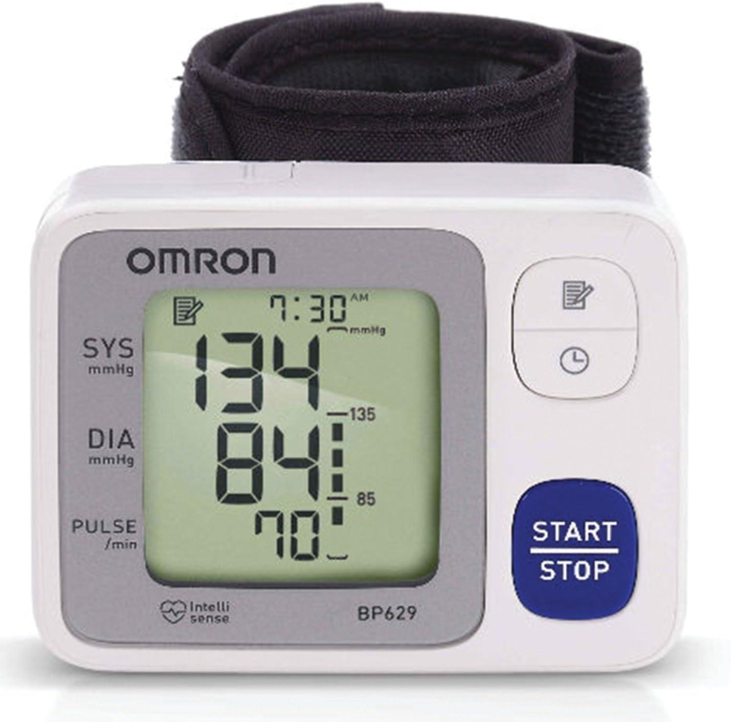 OMRON 3 Series Wrist Blood Pressure Monitor (BP6100); 60-Reading Memory  with Irregular Heartbeat Detection