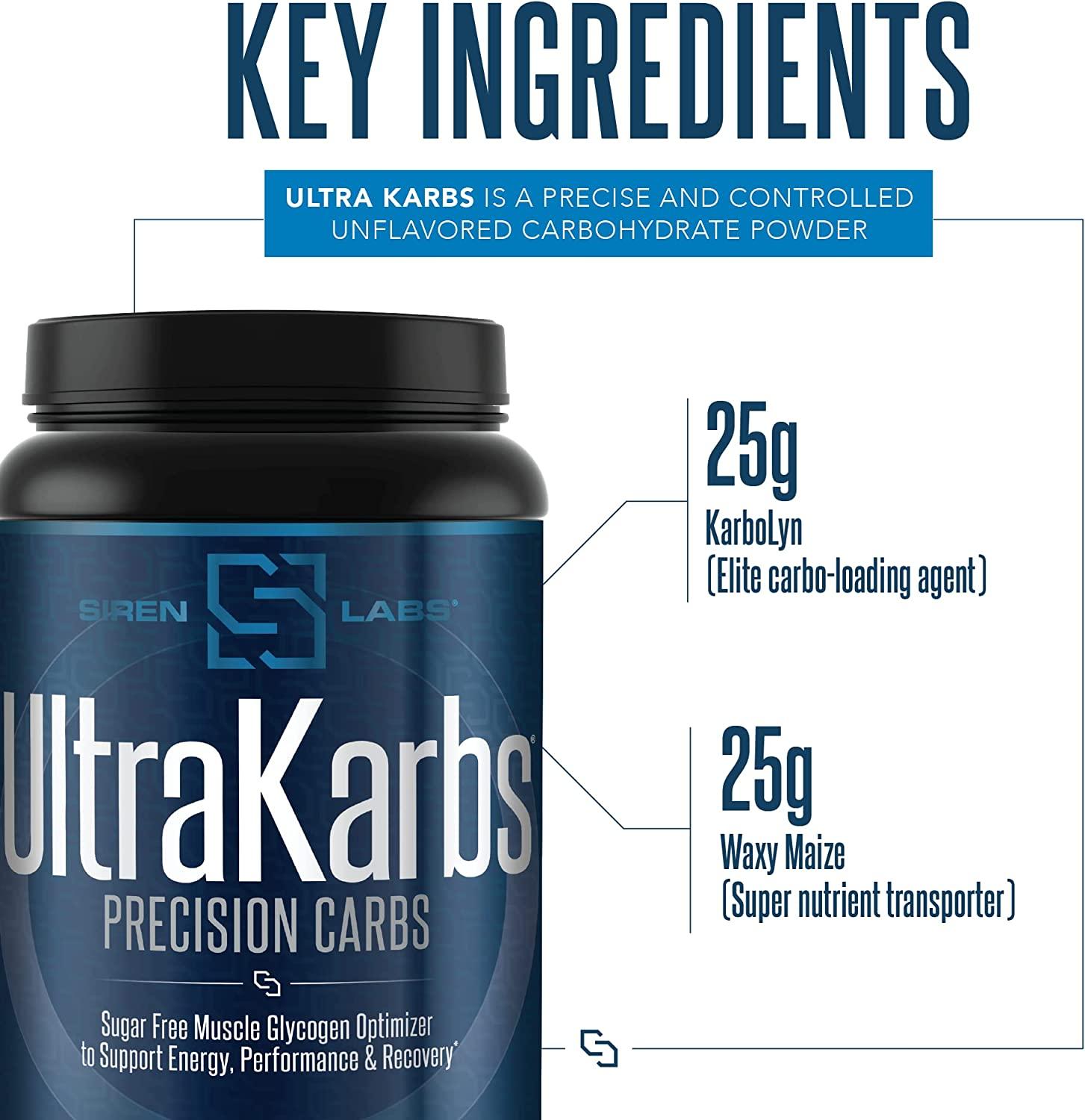 Siren Labs Ultra Karbs Mass Gainer Post Workout Muscle Builder Healthy Carb Loading