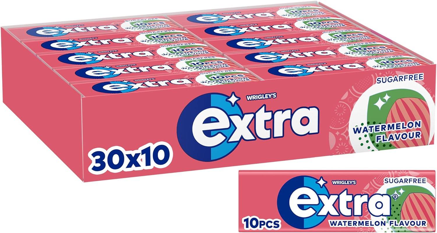 Extra Watermelon Chewing Gum Sugar Free Multipack 3x14 Piece 81g