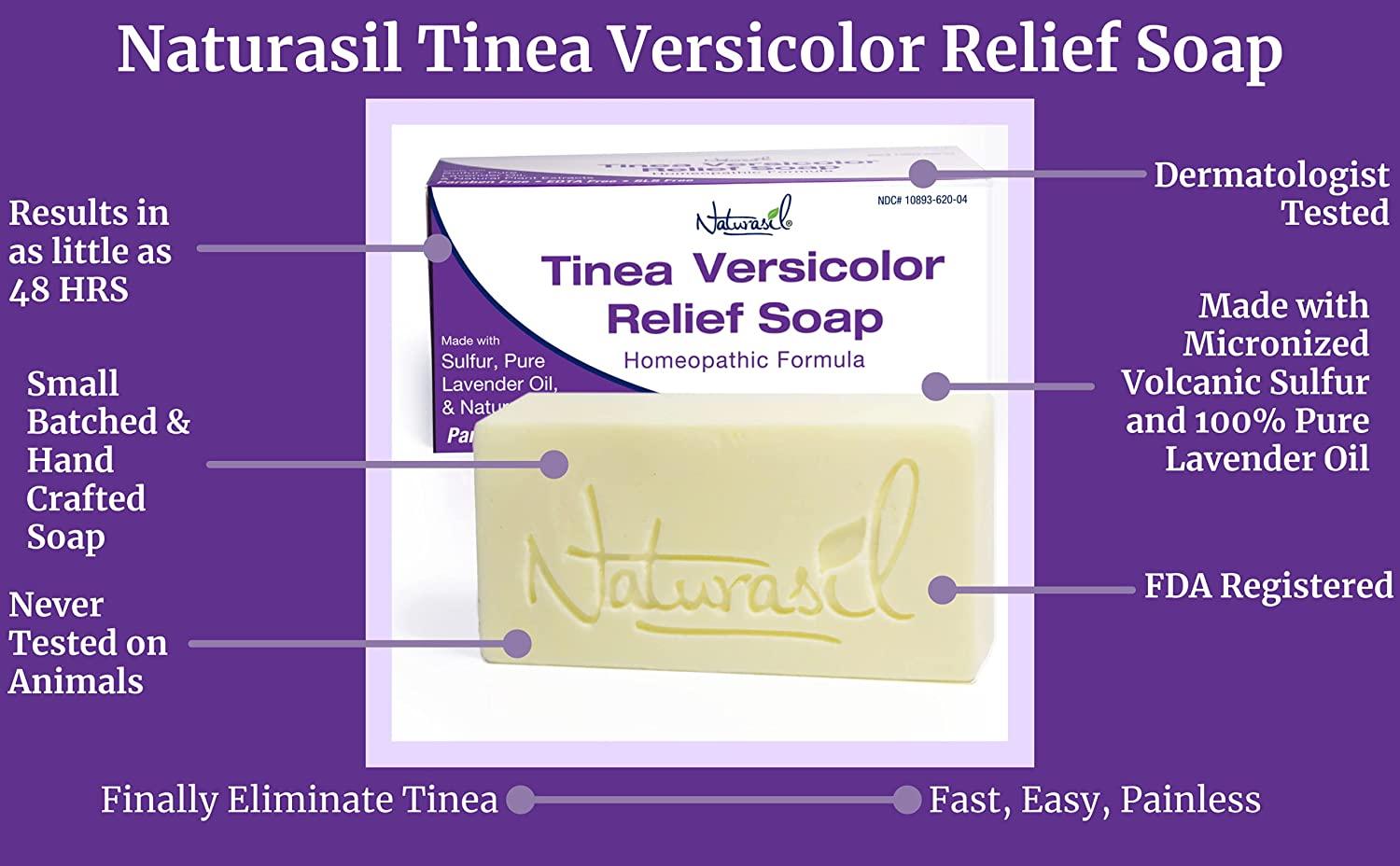 Naturasil AllNatural Treatment Tinea Versicolor 10 Sulfur Soap Also