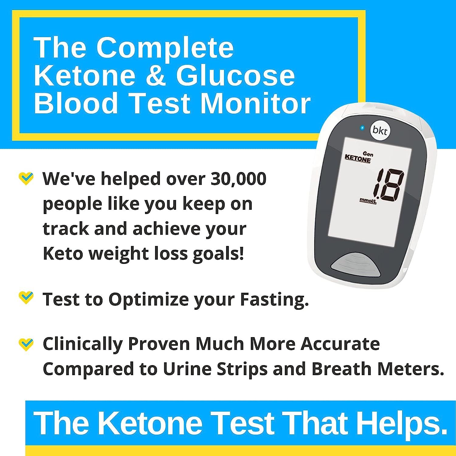 BEST KETONE TEST  Dual Blood Ketone and Blood Glucose Test Meter