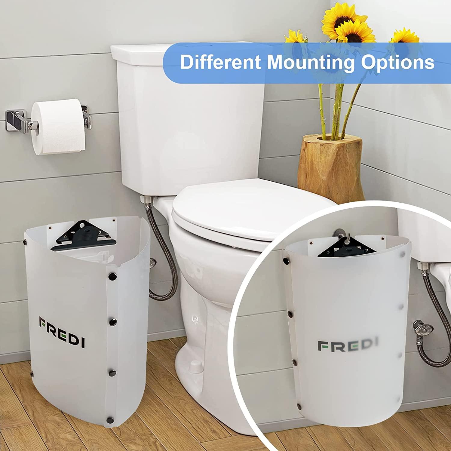 Cloth Diaper Sprayer Splatter Shield with Clips Prevent Toilet Mess