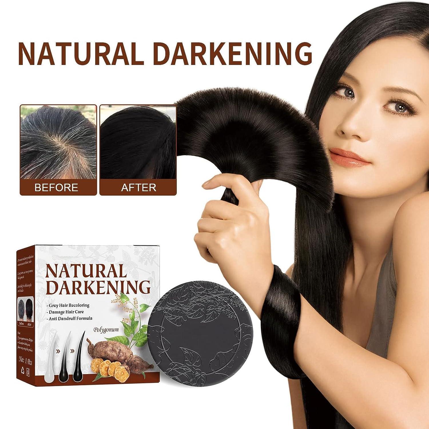 Organic Grey Reverse Shampoo Bar LUOBU Polygonum Multiflorum 2PCS