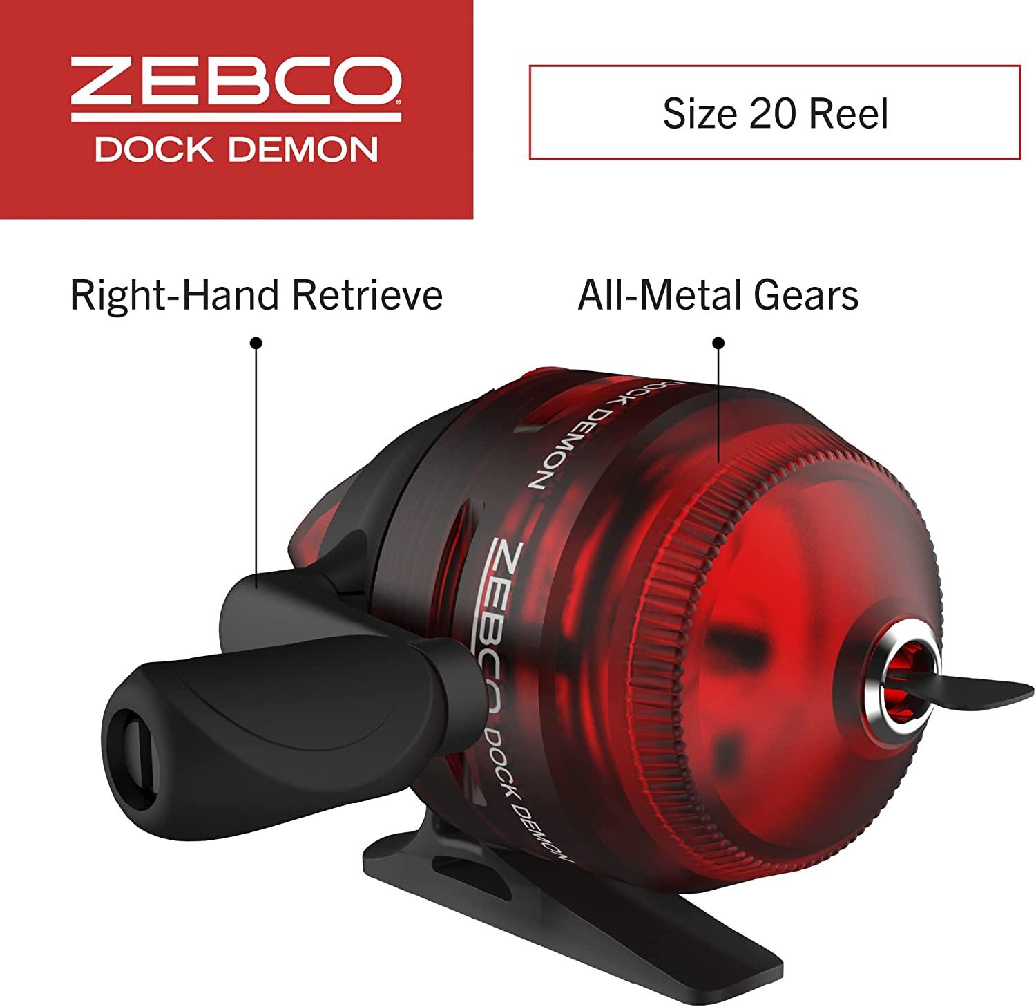 Zebco Dock Demon Spinning Reel or Spincast Reel and Fishing