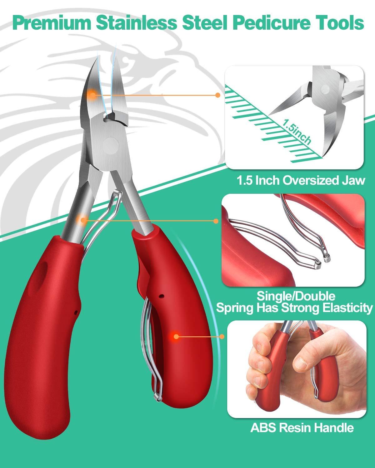 Professional Podiatrist Toenail Clippers for Thick & Ingrown Nails