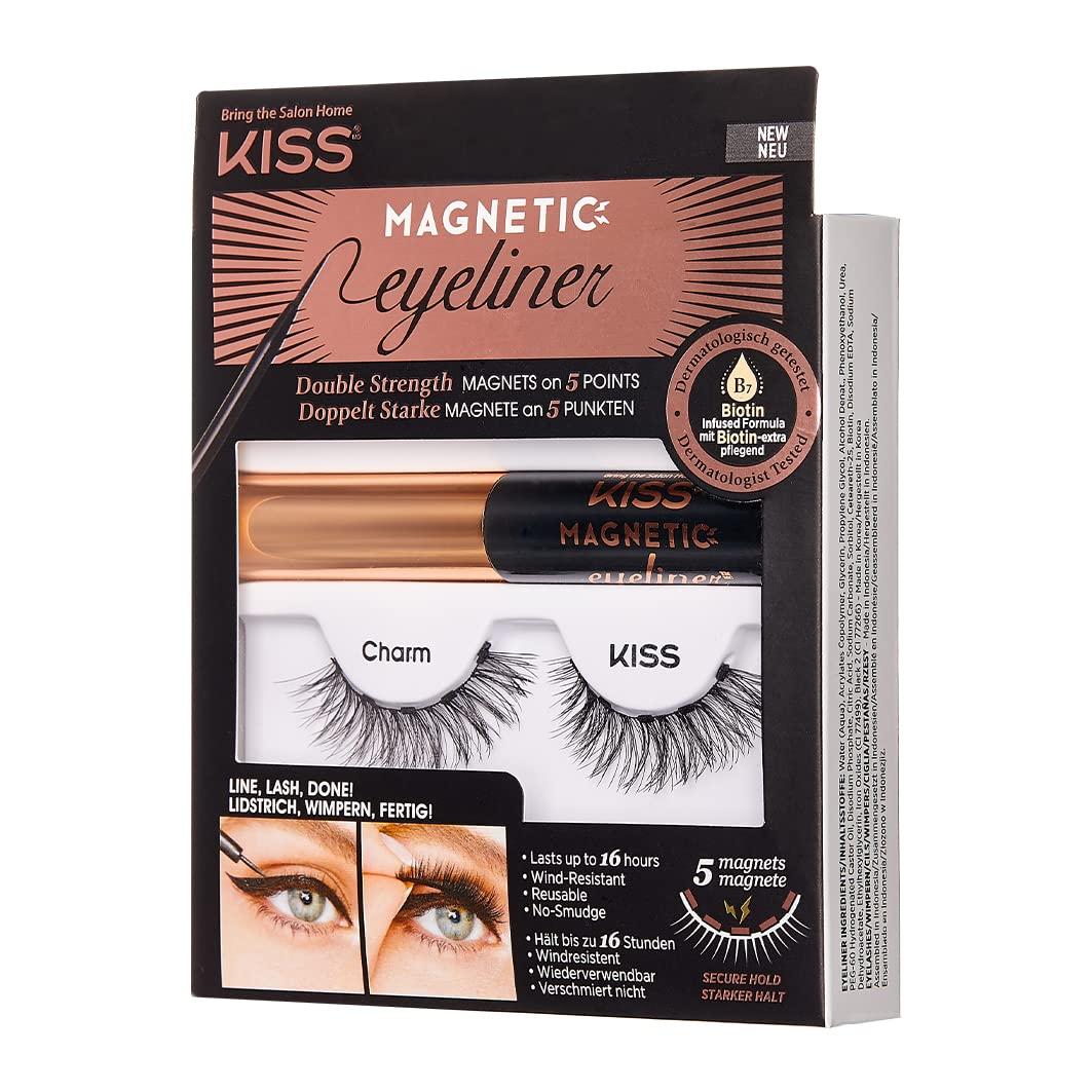 KISS Eyeliner & Lash Kit Charm Biotin Infused, Smudge