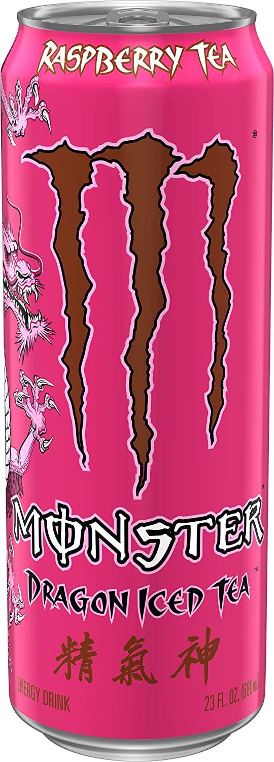 Monster Energy Dragon Iced Raspberry Tea, 23 Fl Oz (Pack of 12)