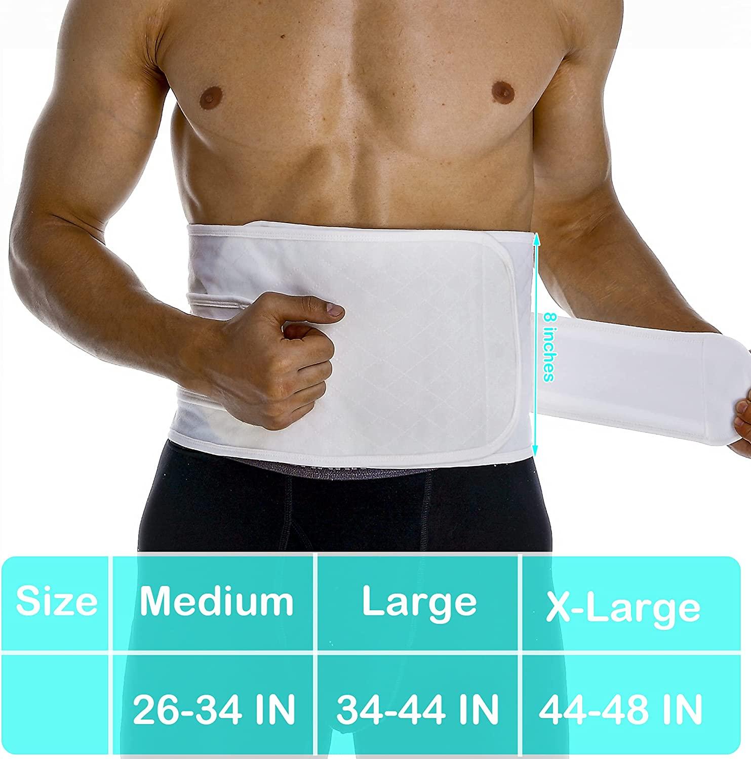 Hernia Belt for Men Abdominal Support & Belly Binder Medium Size