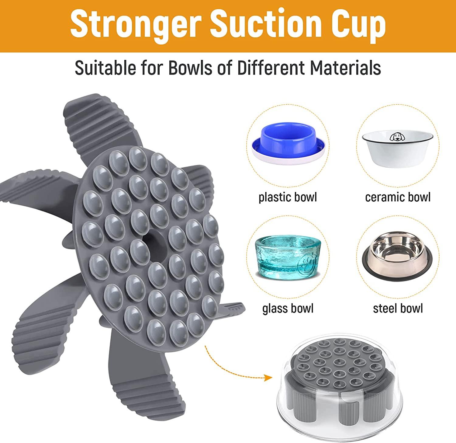 Suction Cup Pet Bowl 6.69 In