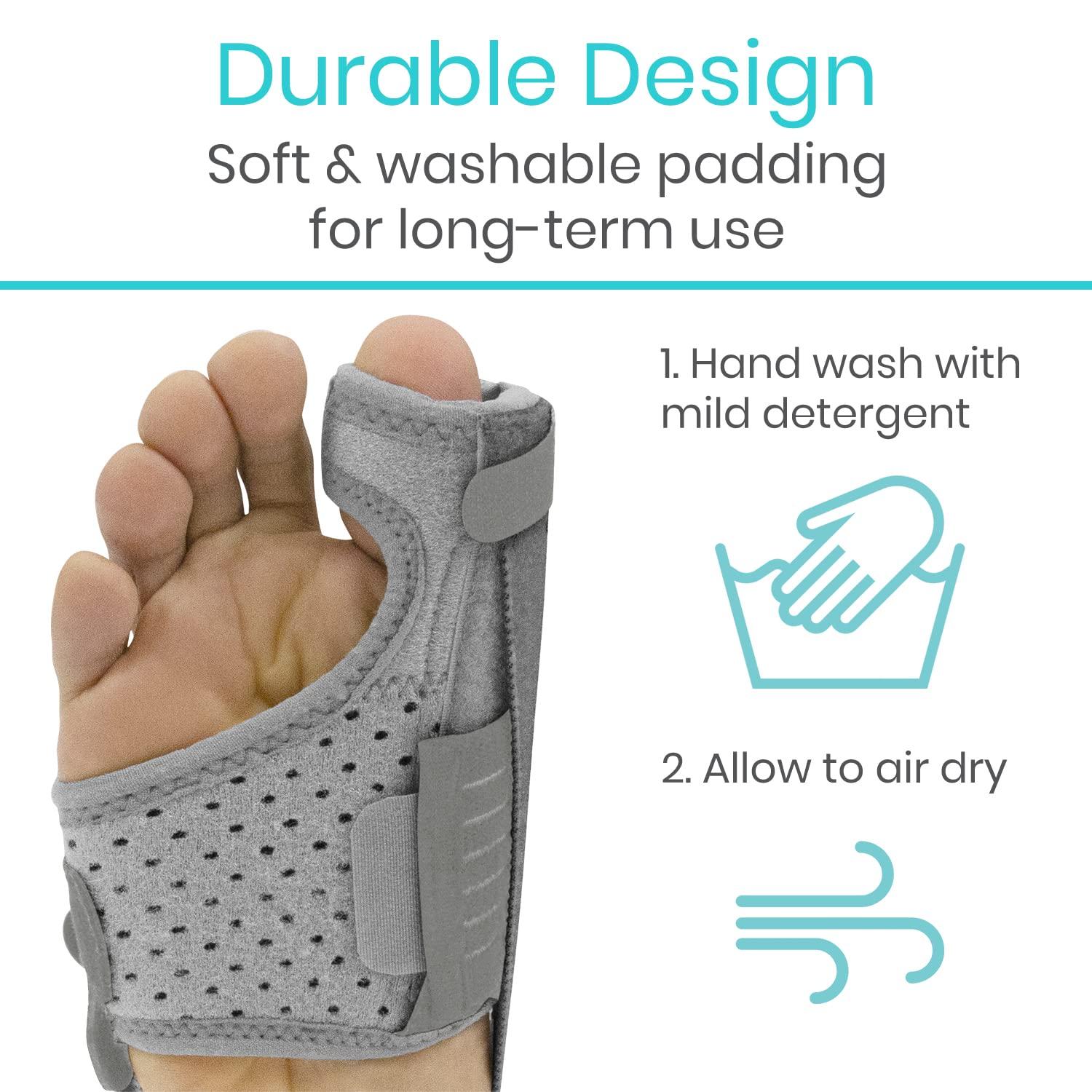 Vive Full Foot Bunion Splint Toe Separator and Corrector for Hallux