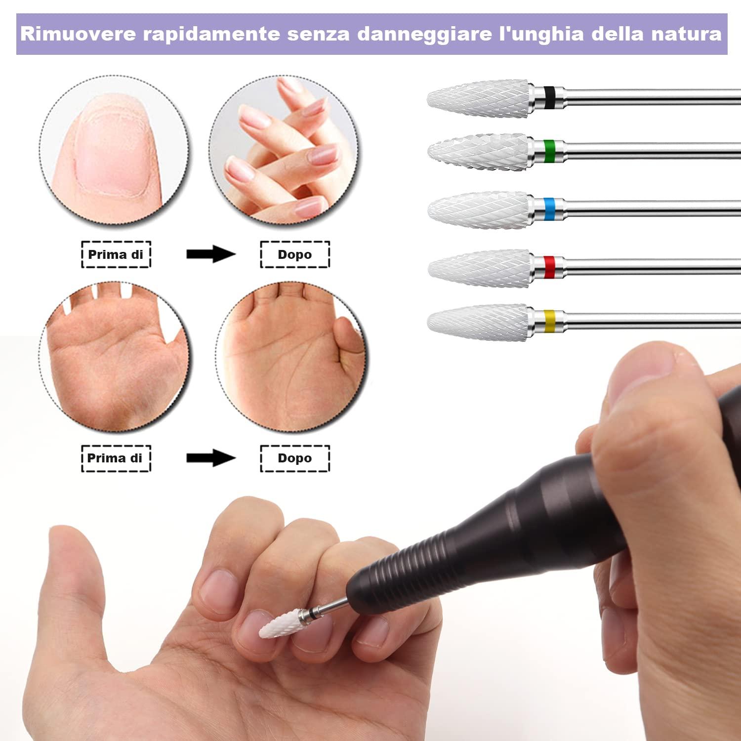 Types of nail drill bits discount