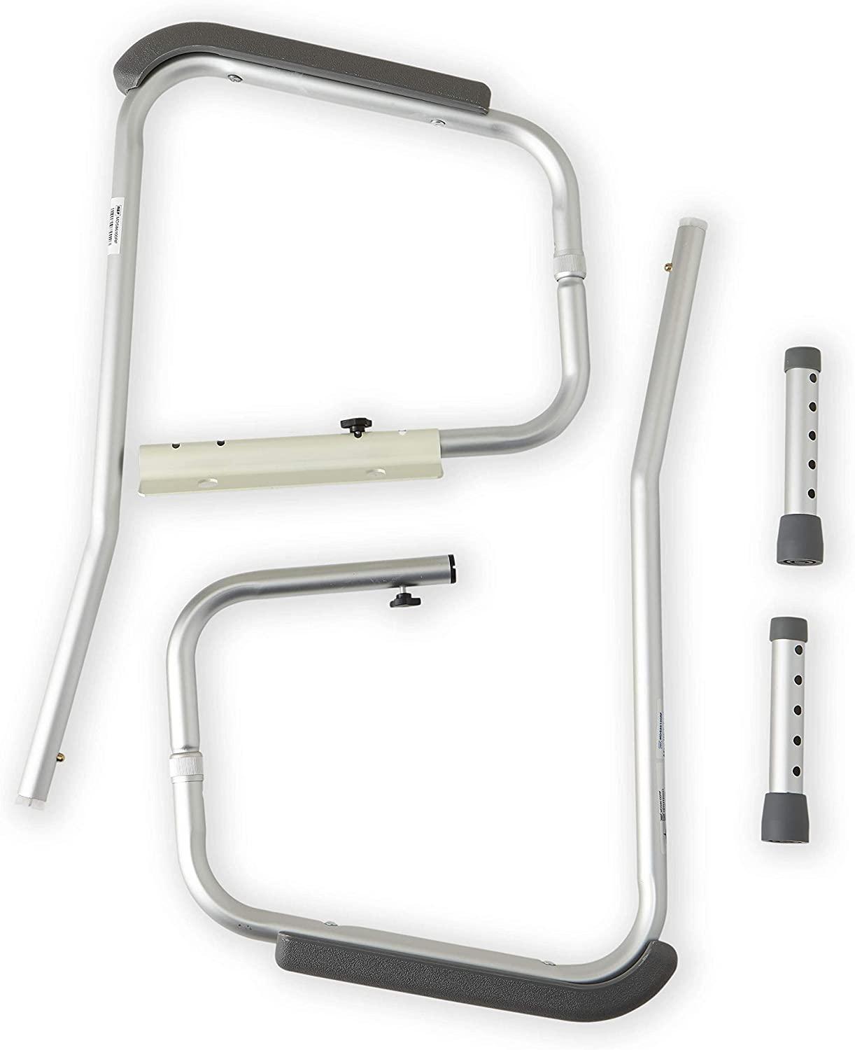 Medline Toilet Safety Rails, Safety Frame for Toilet with Easy
