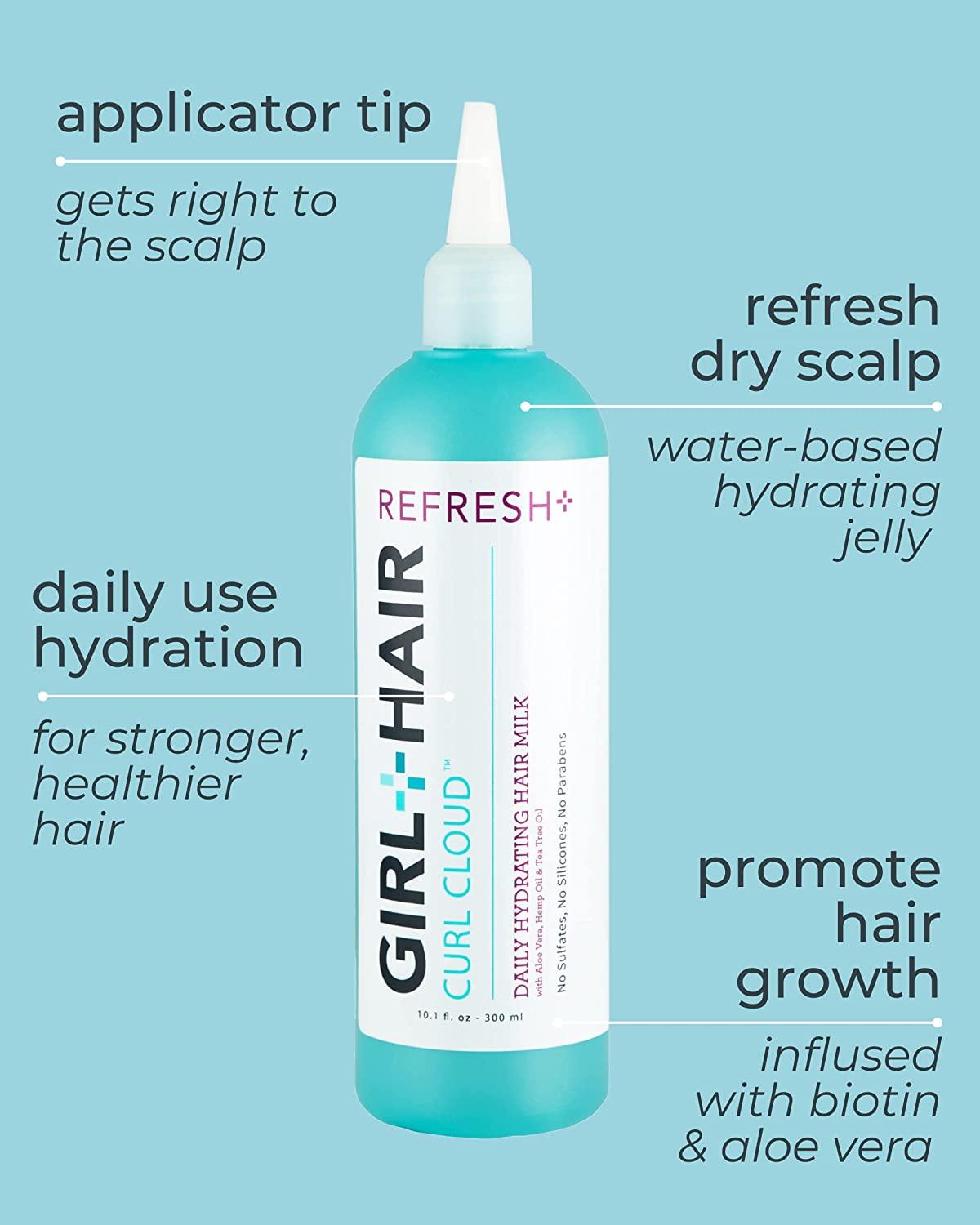 GIRL+HAIR Apple Cider Vinegar Hair Rinse and Hydrating Hair Milk Set