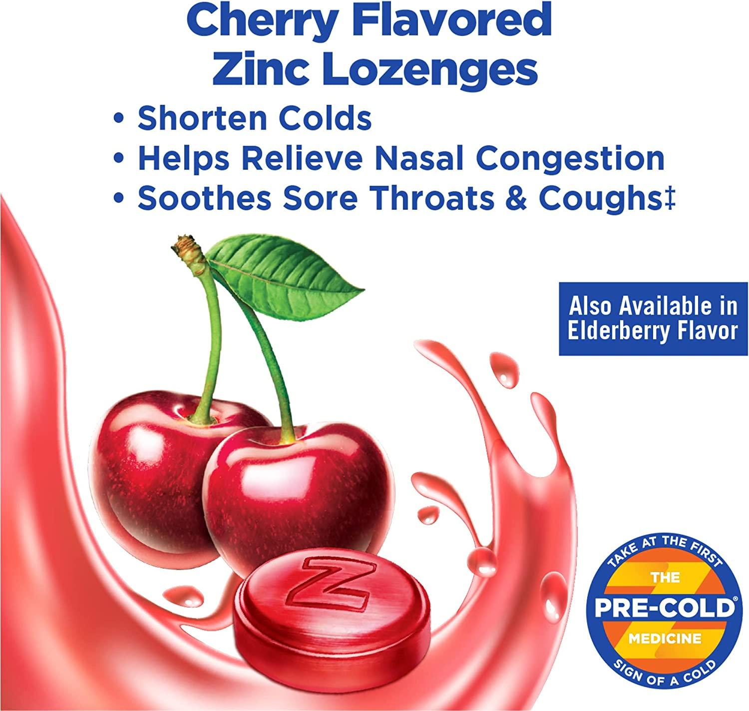 Zicam Cold Remedy Lozenges Wild Cherry 25 Individually Wrapped Lozenges