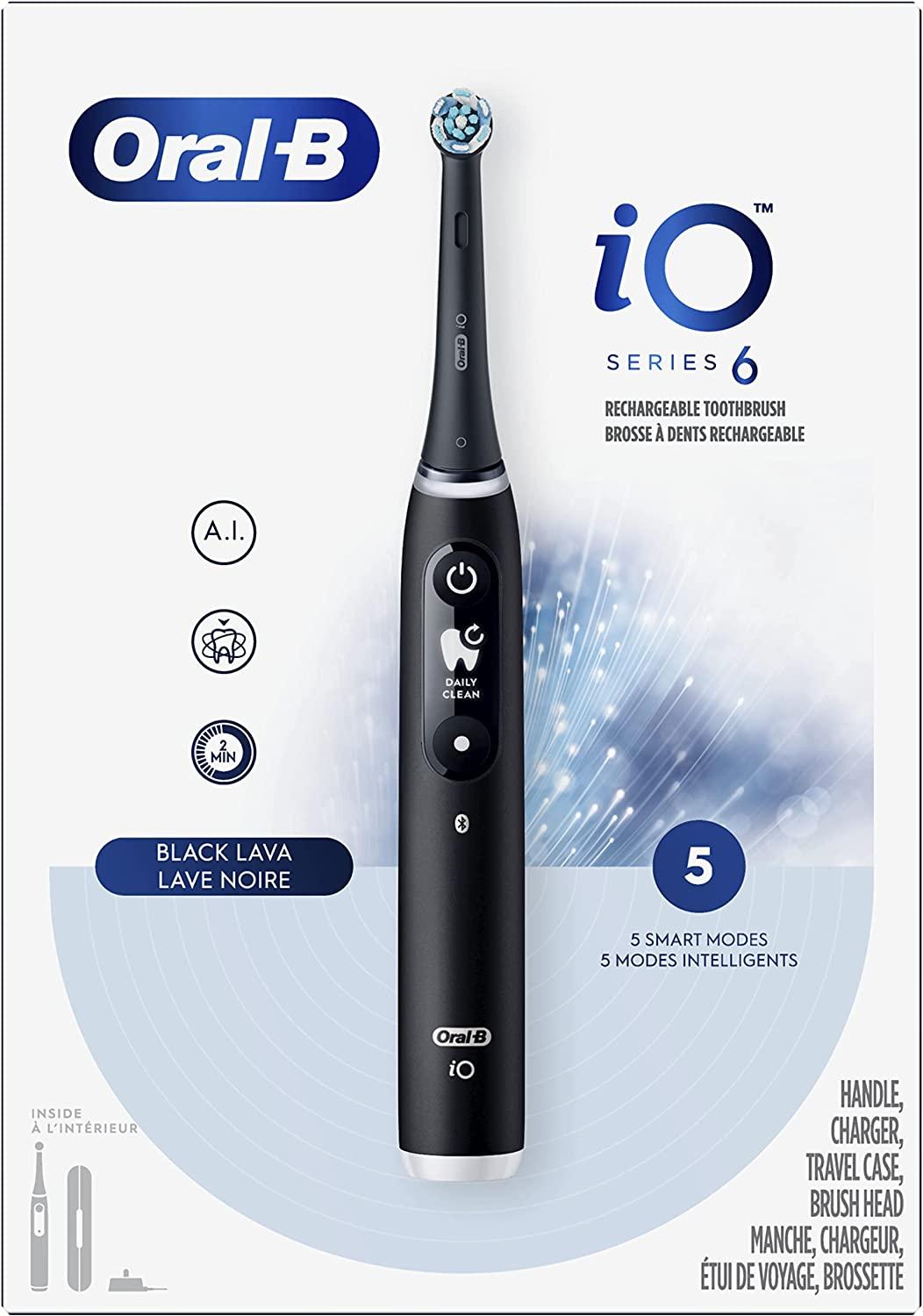 Oral-B iO Series 6 Electric Toothbrush with Black Lava iO6