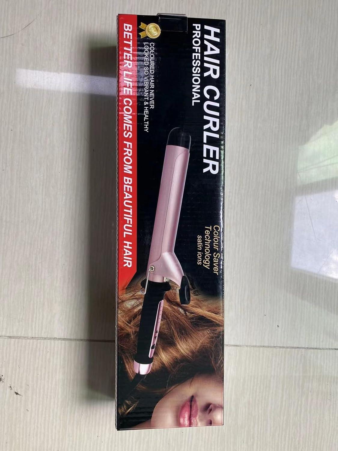 32mm Ceramic Curling Iron - Adjustable Temperature for Large Curls