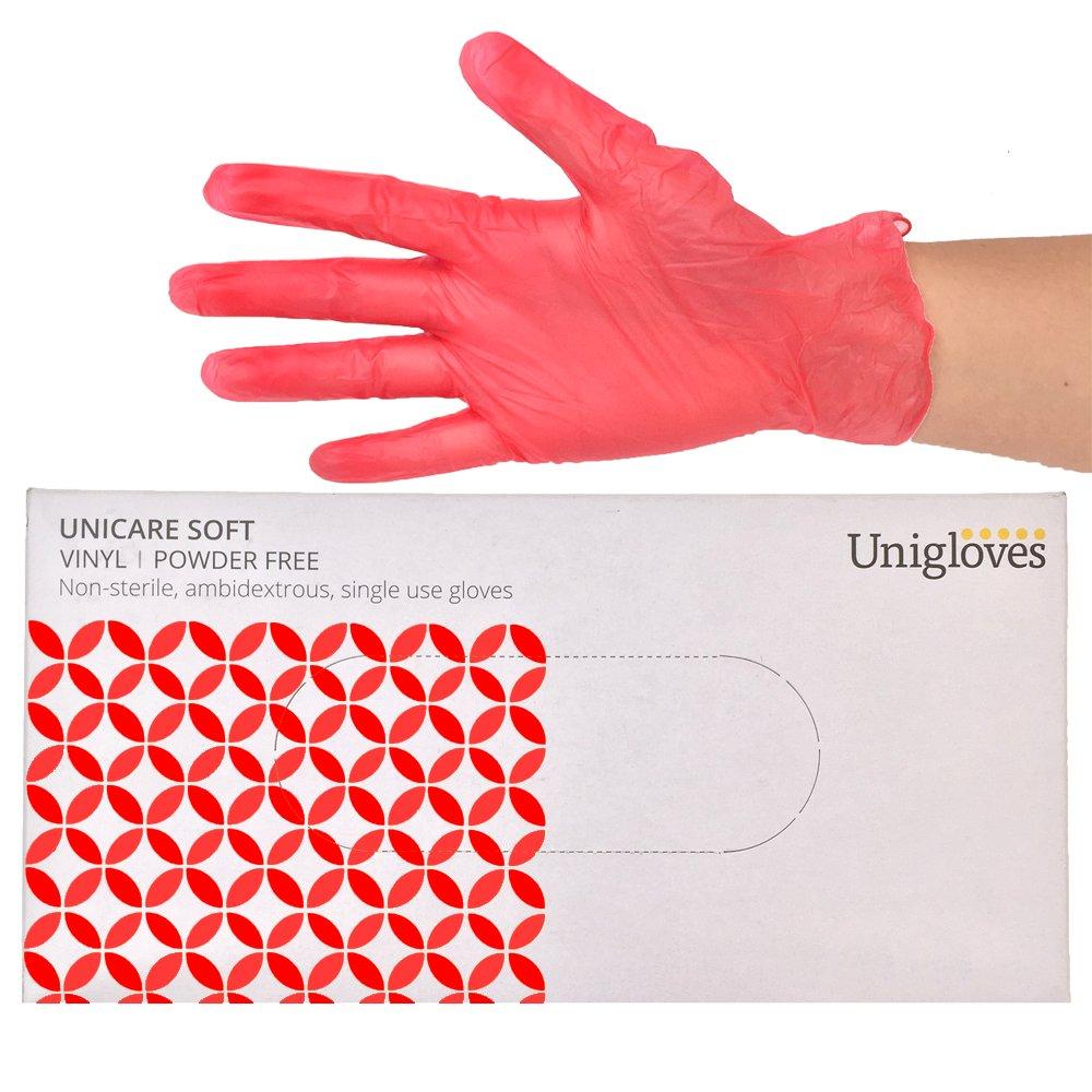 Unigloves Unicare Vinyl Disposable Gloves Multipurpose Powder and