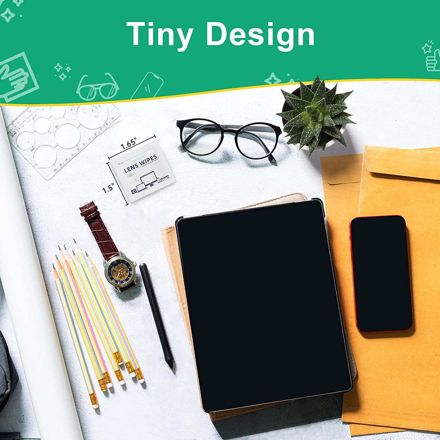 Metene 300 Pack Lens Cleaning Wipes, PreMoistened and Individually