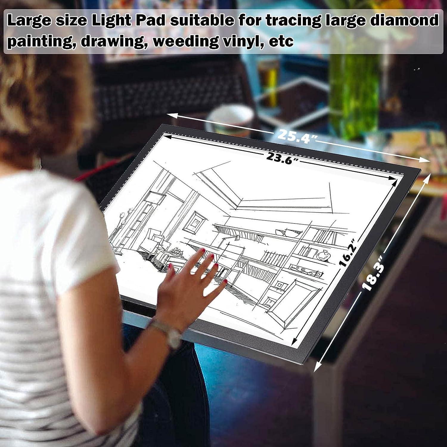 Upgraded A2 Light Pad 3Color Light Setting Diamond Painting Light