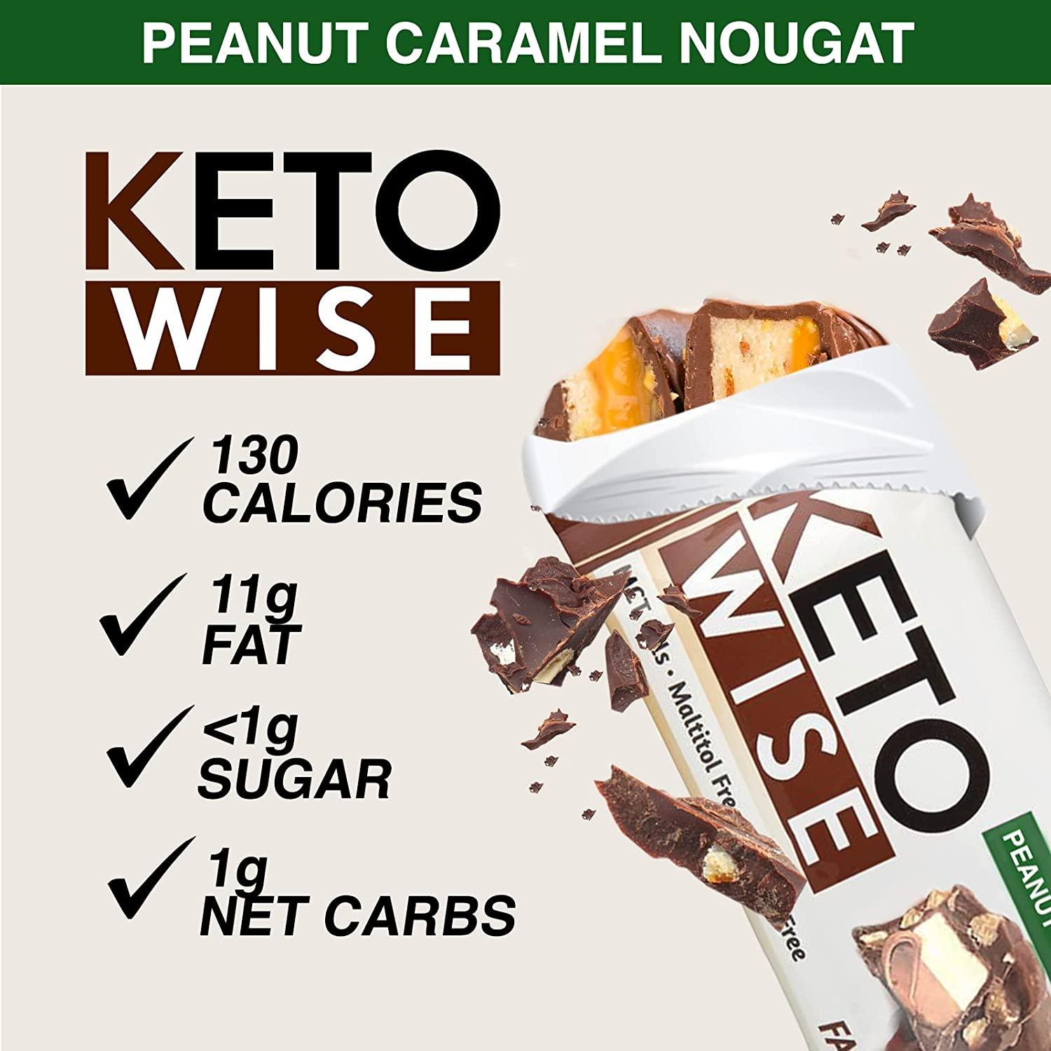 Keto Wise Fat Bombs Chocolate with MCT Oil Low Fat, Low Carb Snack