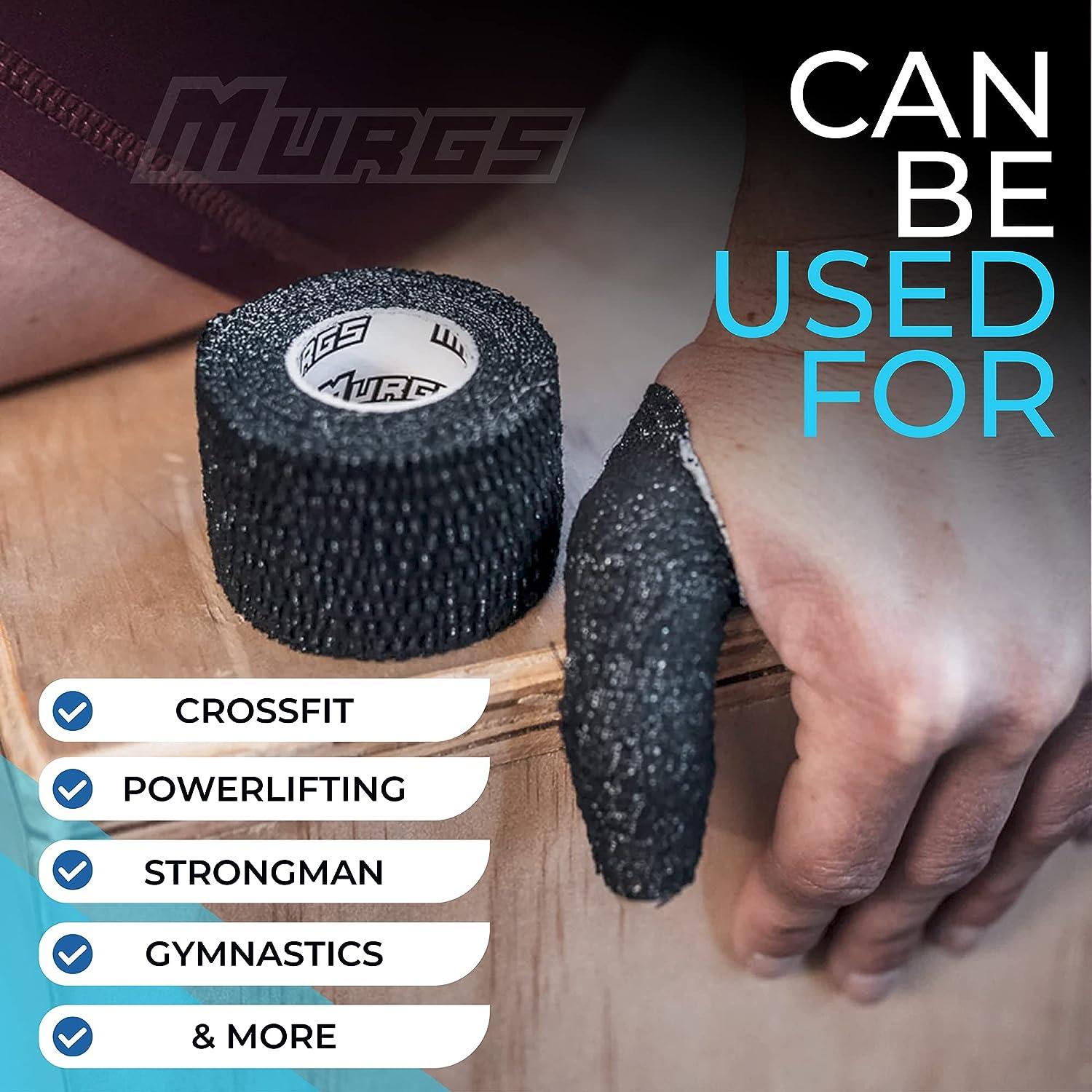 Murgs Weightlifting Thumb Tape - Premium Hook Grip Stretchy Thumb Tape for  Olympic Weightlifting Cross Training Fit WOD Powerlifting - Strong Adhesive  and Easy Tear 4