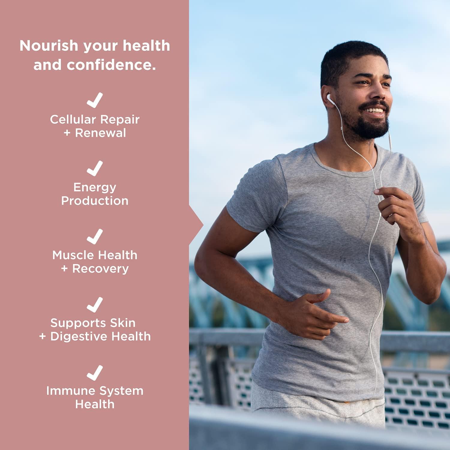 JSHealth x FitOn Vegan Pea Protein Powder with Probiotics Gluten Free, Non GMO, Plant Based