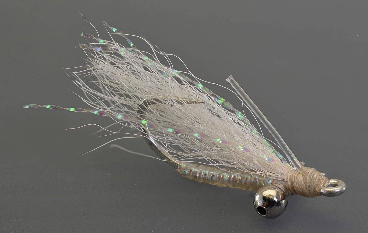 Crazy Charlie Saltwater Fly Fishing Flies - Choose from White, Pink,  Crystal, Tan & Chartreuse - Hand Tied on Mustad Signature Duratin Fly Hooks  Sizes #2, #4 & #6 20ct 5 Color