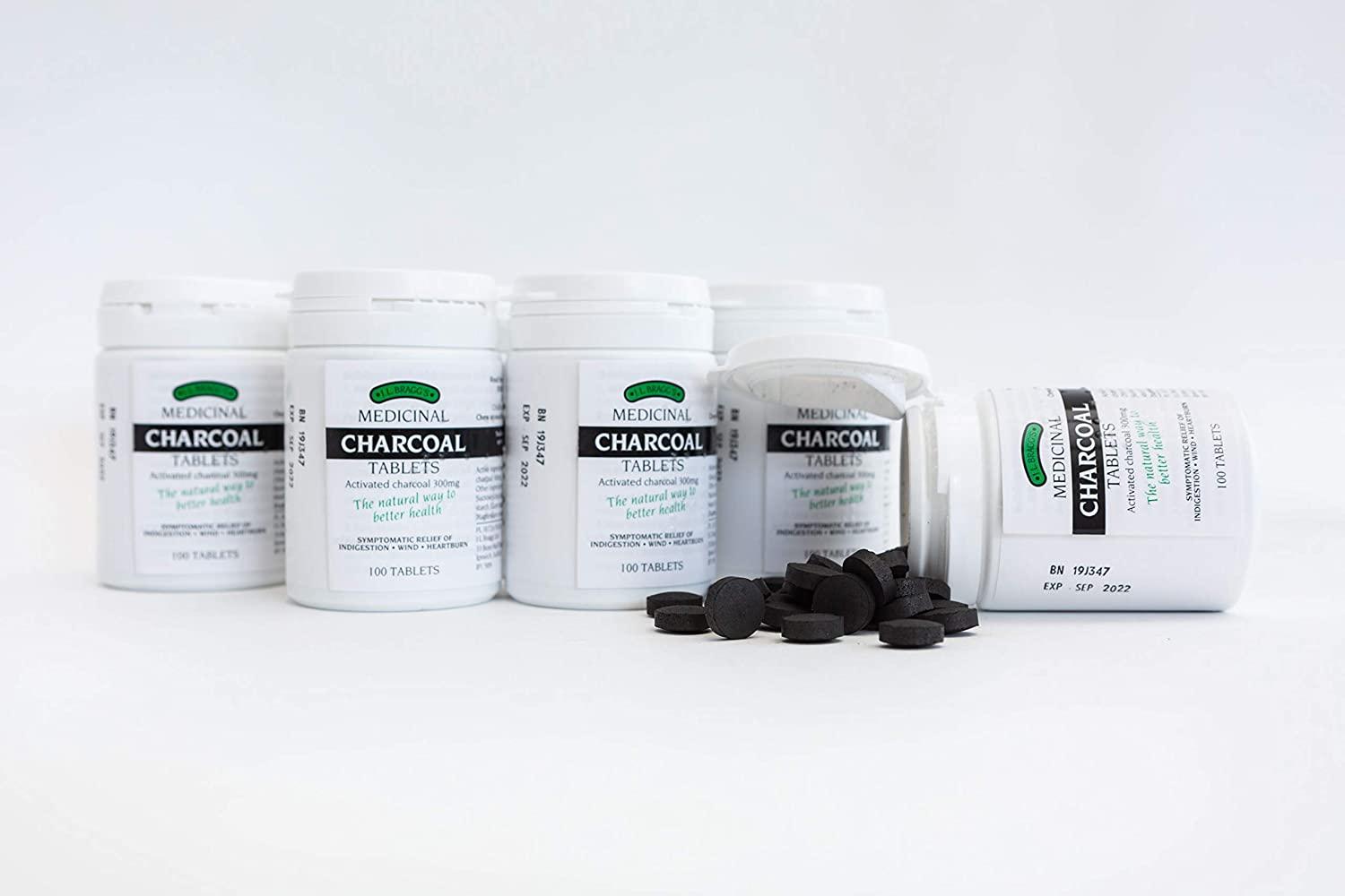 Charcoal 300mg Natural Detox Aid 100 Tablets