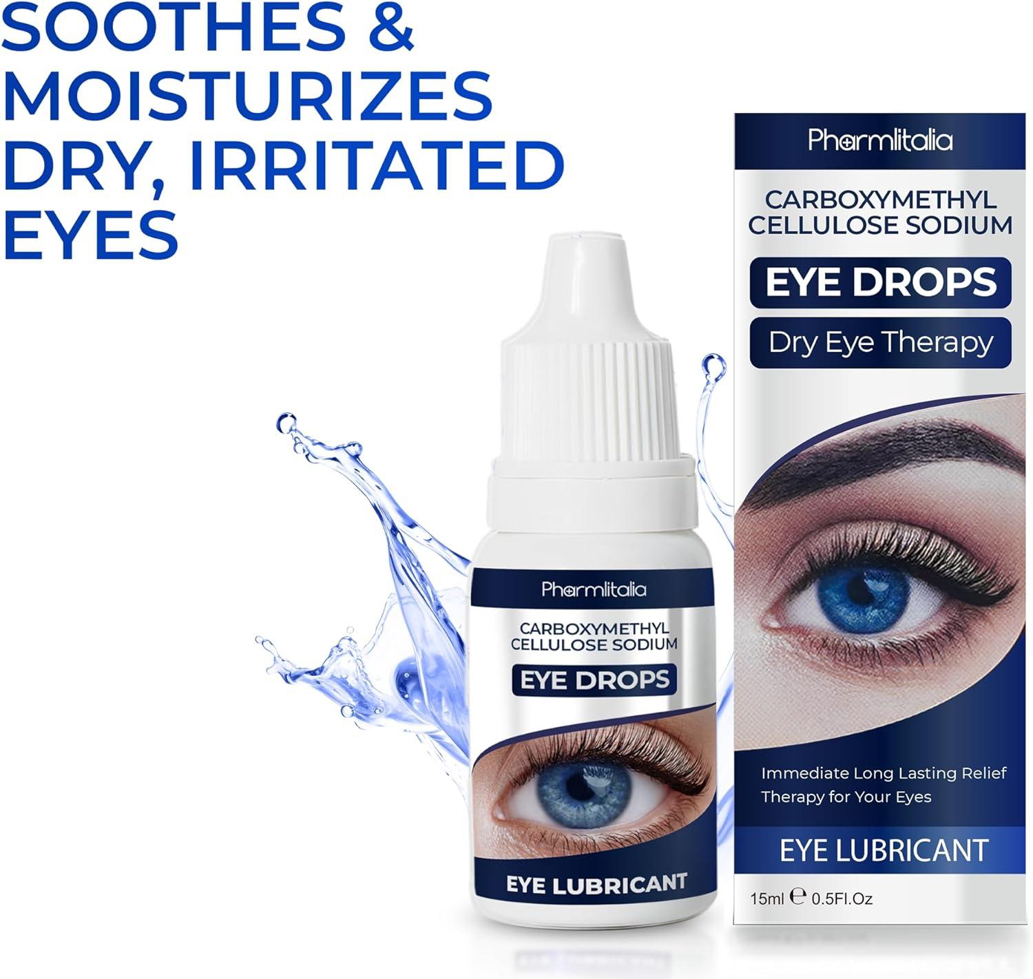 Pharmlitalia Eye Drops for Dry Eyes - 0.5 Fl Oz. | Buy Now with Express  International Delivery