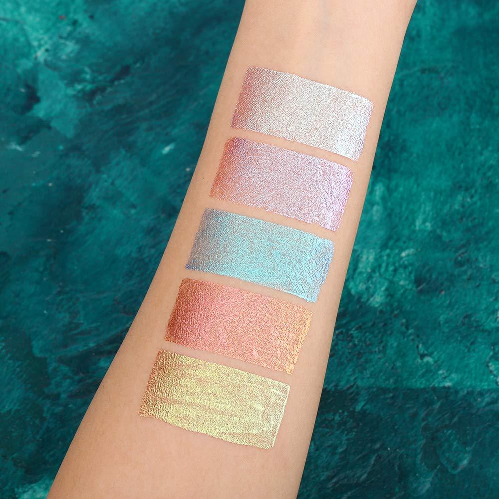 UCANBE 5 Colors Sparkle Liquid Eyeshadow Makeup Set Long Lasting