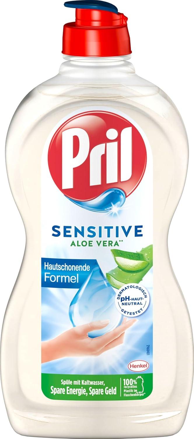 Buy Pril Set: Original & Sensitive Dishwashing Detergent - 120ml Lemon &  450ml Aloe Vera - Powerful Fat Removal for Sparkling Clean Dishes -  International Shipping Available | Buy Now with Express