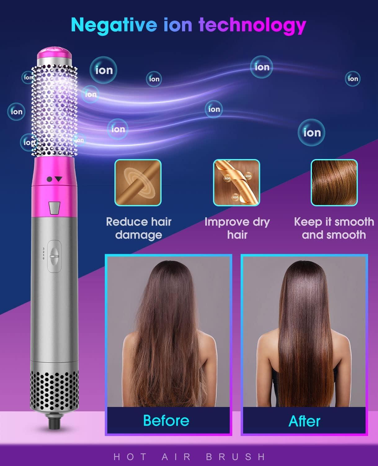 EWSBI Hair Dryer Brush Set,5 in 1 Detachable Blow Dryer Brush with